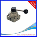 4 way pneumatic hand operated control valve 1/4"